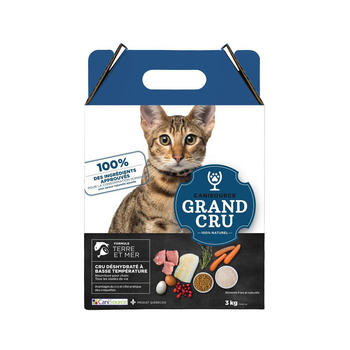 Visuel 1 du produit Canisource Croquettes Chat Terre Et Mer Sans Céréales Grand Cru - 3 kg
