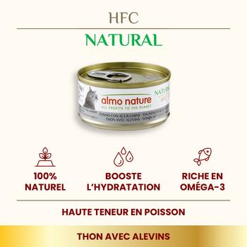 Visuel 2 du produit Boîte Chat – Almo Nature HFC Natural Thon avec Alevins 70 gr