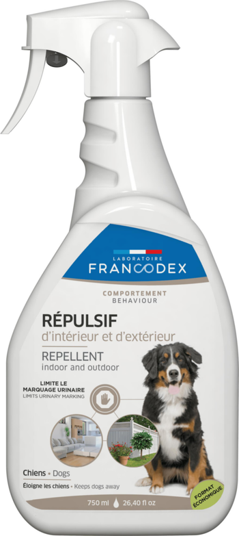 Visuel 1 du produit Francodex Répulsif Intérieur Extérieur Chien Spray - 750 ml