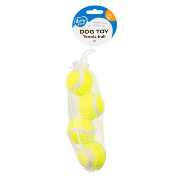 Visuel 2 du produit Duvoplus Jouet Chien Balle De Tennis Jaune - Ø 4