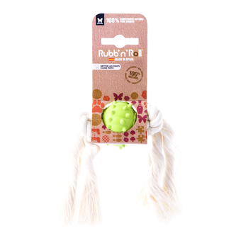 Visuel 1 du produit Martin Sellier Jouet Chien Balle picot Rubb'N'dental Vert - Ø 7 cm