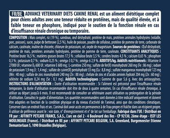 Visuel 2 du produit Advance Veterinary Diets Croquettes Chien Renal - 12 kg