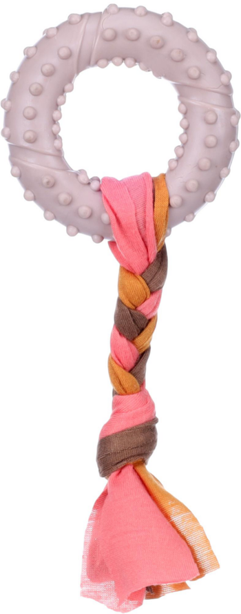 Visuel 1 du produit Flamingo Jouet Chiot Bunty Anneau Gris - 17 x 7,3 cm x 2,1 cm