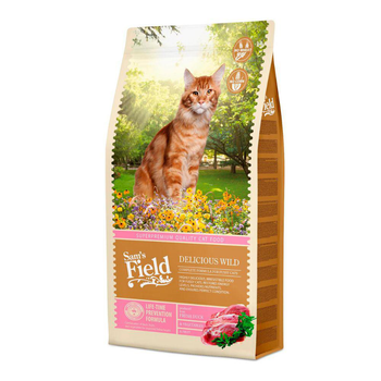 Visuel 1 du produit Croquettes Chat Adulte – Sam's Field Delicious Wild au canard et au poulet – 7,5 kg