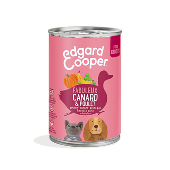 Visuel 1 du produit Edgard & Cooper Aliments Humides Chiot Canard Poulet Sans Céréales - 400 g