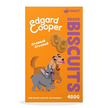 Visuel 1 du produit Edgard & Cooper Friandises Chien Adulte Poulet Biscuits - 400 g