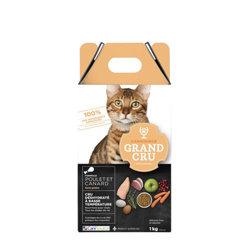 Visuel 1 du produit Canisource Croquettes Chat Poulet Et Canard Sans Céréales Grand Cru - 1 kg