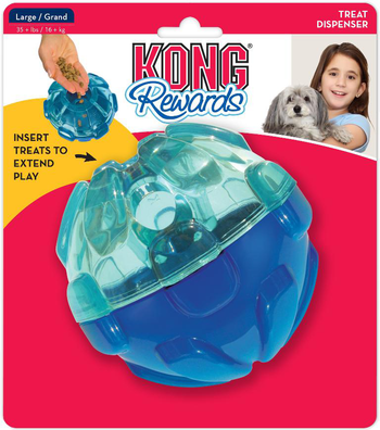 Visuel 1 du produit KONG Jouet Chien Rewards Distributeur de Friandises Bleu L - Ø 12,7 cm