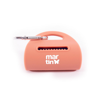 Visuel 1 du produit Martin Sellier Distributeur Sacs à crottes Silicone Rose - 8,8 x 4,7 x 6,2 cm