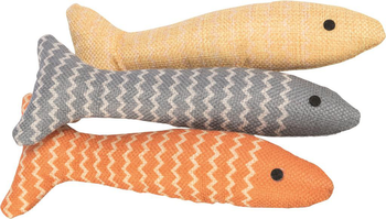 Visuel 2 du produit Trixie Jouet Chat Poisson en tissu avec Herbe à chat - 20 cm (Livré aléatoirement parmi 3 coloris)