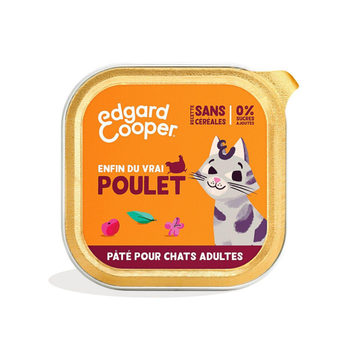 Visuel 1 du produit Edgard & Cooper Aliments Humides Chat Adulte Poulet Pâtée Sans Céréales - 85 g