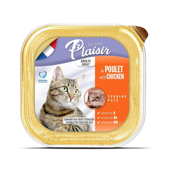 Visuel 1 du produit Plaisir Pâtée Chat Stérilisé Poulet - 100 gr