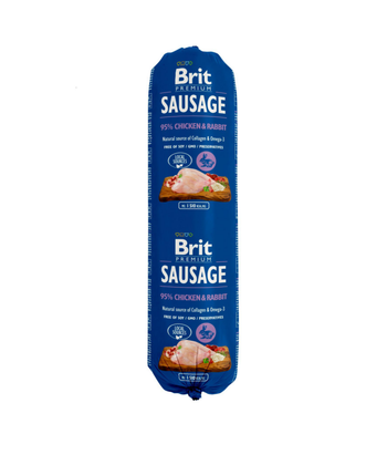 Visuel 1 du produit Alimentation Chien – Brit Saucisse poulet et lapin – 800 gr