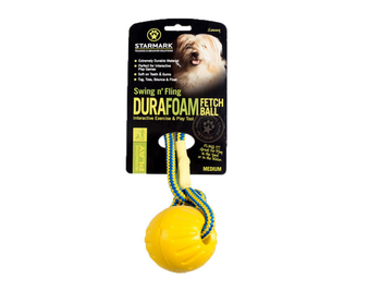 Visuel 1 du produit Starmack Jouet Chien Swing & Fling Duraform Fetch Ball - 8,5 x 7 x 40 cm