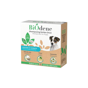 Visuel 1 du produit Hygiène Chien – Biodène Shampooing Solide Chiot – 100 g