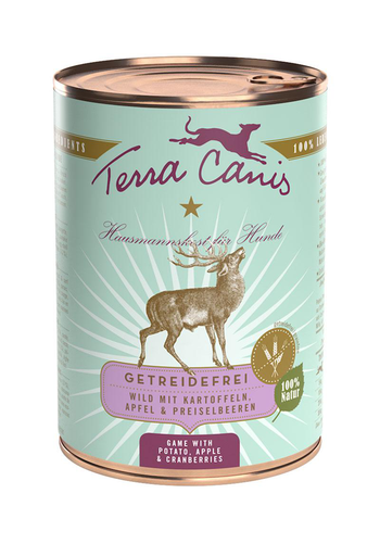 Visuel 1 du produit Boîtes Chien - Terra Canis Grain-free gibier - 400 g