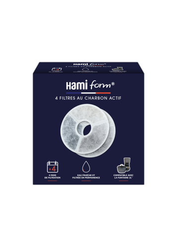 Visuel 1 du produit HamiForm Filtres à Charbon Actif Fontaine Automatique – Lot de 4