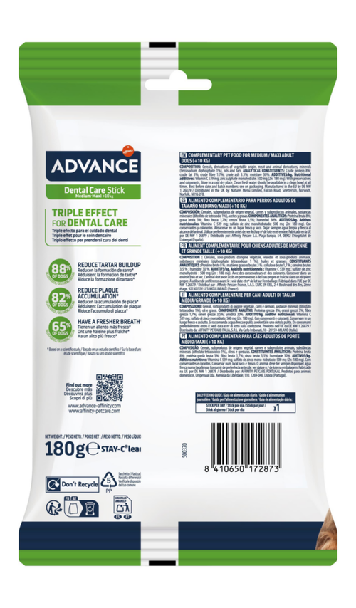 Visuel 4 du produit Advance Friandises Chien Dental Care Stick - 7 x 25 g