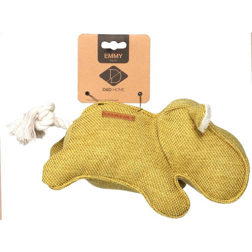 Visuel 1 du produit Jouet Chien – D&D Home Peluche Emmy jaune – 30 X 14 cm