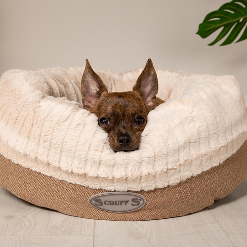 Visuel 5 du produit Couchage Chien – Scruffs Corbeille Ronde Ellen Beige – Taille XL