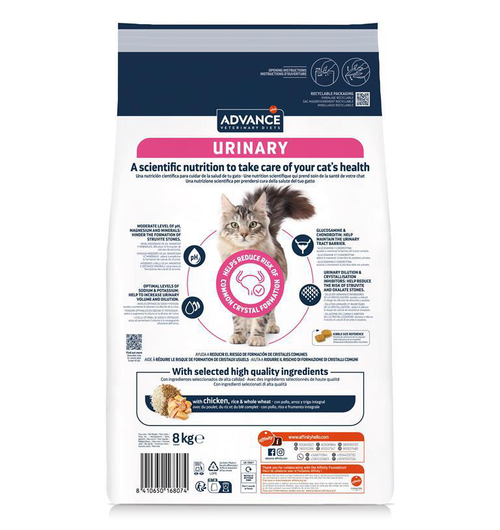 Visuel 4 du produit Advance Veterinary Diets Croquettes Chat Urinary - 8 kg
