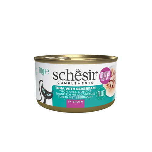 Visuel 1 du produit Schesir Aliments Humides Chat Thon Dorade Bouillon - 70 g