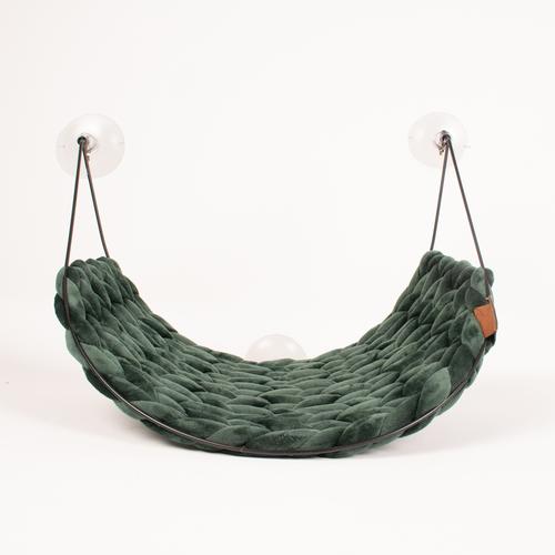 Visuel 1 du produit D&D Home Couchage Chat Lit Fenêtre Vert Sofia - Taille 46 x 34 x 51 cm