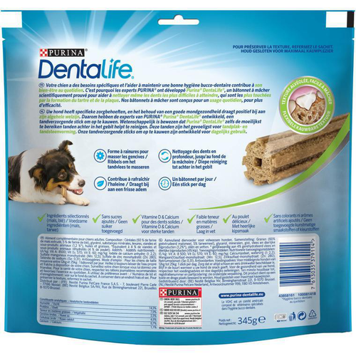 Visuel 3 du produit Dentalife Purina Friandises À Mâcher Chien De Taille Moyenne - 345 g