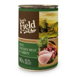 Visuel 1 du produit Boîte Chien – Sam's Field au poulet et aux carottes – 400 g