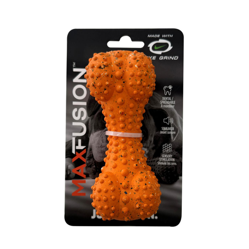 Visuel 2 du produit Max Fusion Jouet Chien Os Nike Taille M Orange