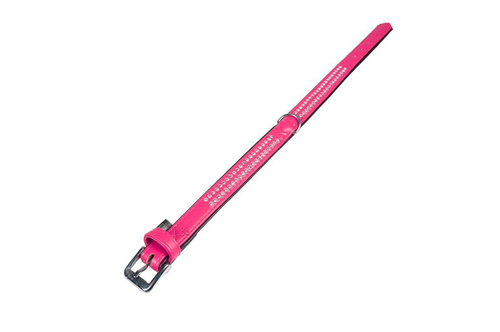 Visuel 1 du produit Collier Chien - Flamingo Collier Monte Carlo Rose - 34/39 x 2,2 x 0,2 cm