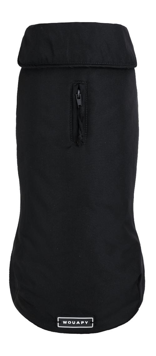 Visuel 1 du produit Wouapy Manteau Chien Noir Nylon Recyclé Imperméable Economic - Taille 32