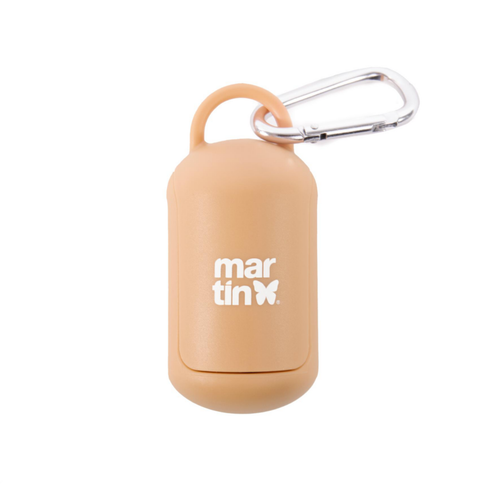 Visuel 1 du produit Martin Sellier Distributeur Sacs à crottes Silicone Jaune - 10,5 x 4,9 x 4,9 cm