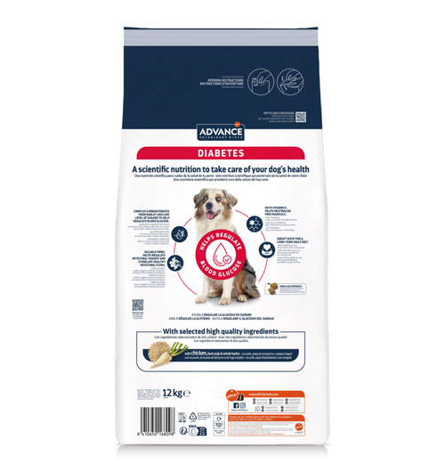 Visuel 4 du produit Advance Veterinary Diets Croquettes Chien Diabetes Colitis - 12 kg