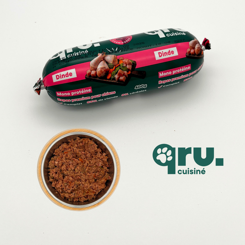 Visuel 4 du produit BARF Chien - Saucisse à la Dinde - 400 gr