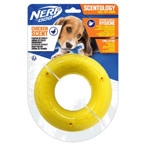 Visuel 1 du produit Nerf Anneau Hygiène Dentaire saveur bœuf coloris jaune – Taille L
