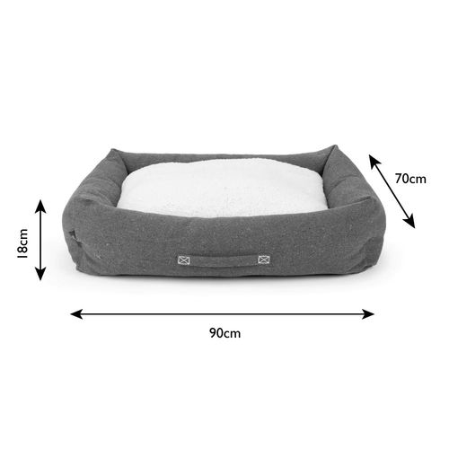 Visuel 5 du produit Scruffs Couchage Chien Corbeille Eco Eden Gris - Taille XL 90 x 70 cm