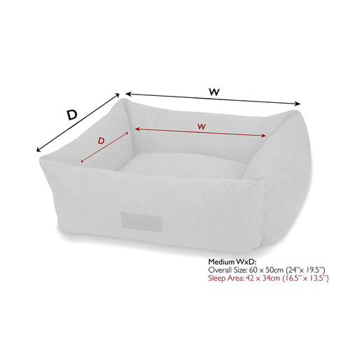 Visuel 7 du produit Scruffs Couchage Chien Corbeille Seattle Gris - Taille M 60 x 50 x 16 cm