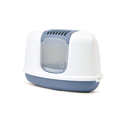 Visuel 1 du produit Hygiène Chat – Savic Maison de toilette Nestor Corner gris – 58,5 x 45,5 x 40 cm