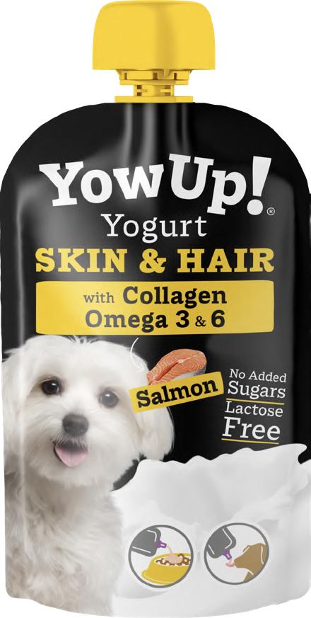 Visuel 1 du produit YowUp ! Friandises Chien Yaourt À Boire Peau Et Poil Saumon - 115 g