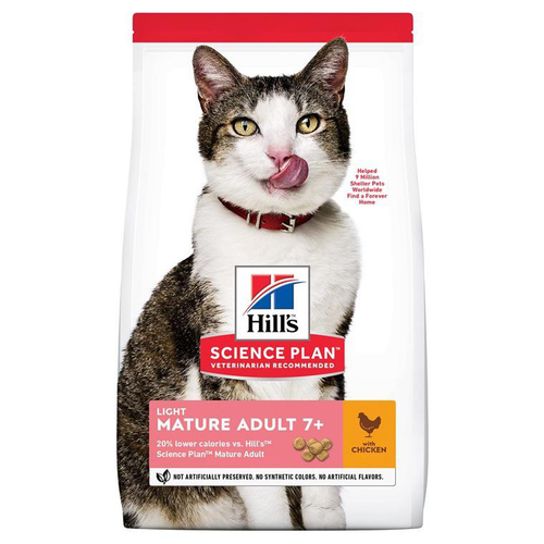 Visuel 1 du produit Hill's Croquettes Chat Mature Light Poulet - 7 kg