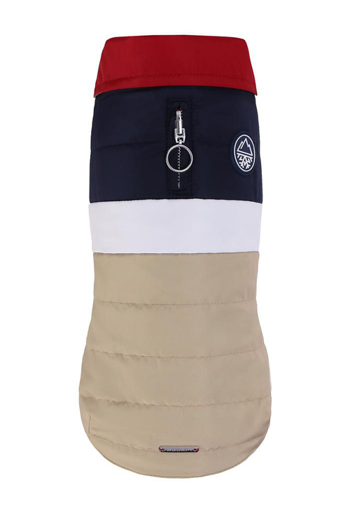 Visuel 1 du produit Textile Chien - Wouapy Manteau Après-ski Taille 42 Bleu et beige - 42 cm