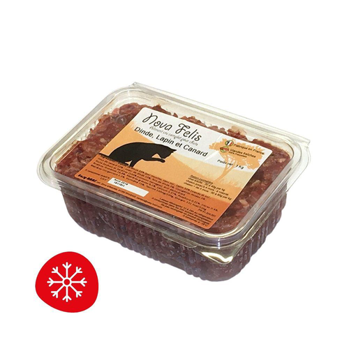 Visuel 1 du produit BARF Chat - Easy Barf Nova Felis à la dinde, lapin et canard - 500 gr