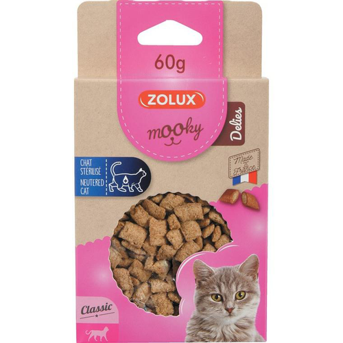 Visuel 1 du produit Friandises pour chat Mooky Delies stérilisé en étui de 60 g