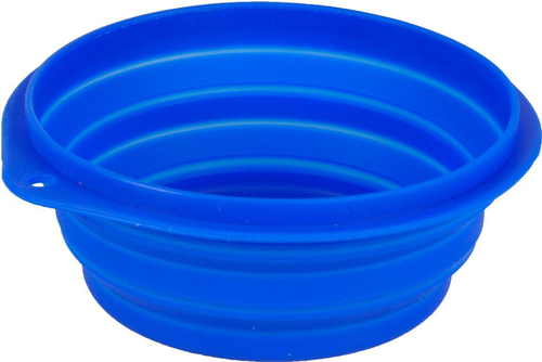 Visuel 1 du produit Gamelle - Flamingo Gamelle de voyage en silicone Bleu - 16 x 15 x 5,5 cm