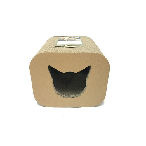 Visuel 1 du produit Griffoir Chat - Champion Companion Griffoir Scratcher Cat head Box Beige - 30 x 30 x 25 cm