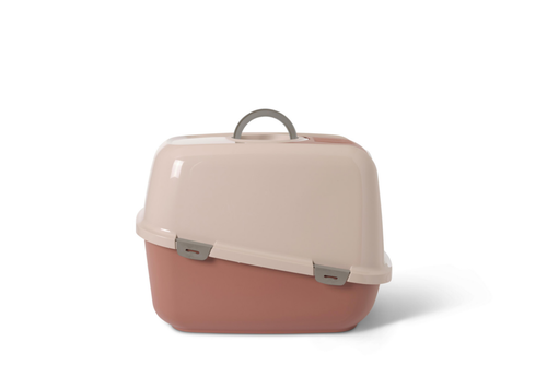 Visuel 4 du produit Savic Bac à litière Chat Nestor Jumbo rose - 48,5 x 66,5 x 46,5