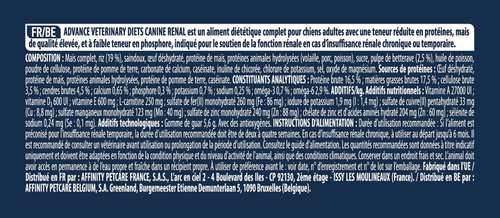 Visuel 2 du produit Advance Veterinary Diets Croquettes Chien Renal - 3 kg