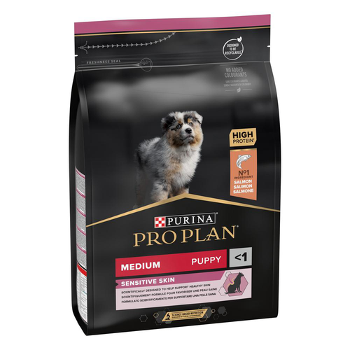 Visuel 1 du produit Croquettes Chien – Pro Plan Sensitive Skin Puppy Medium - 3 kg