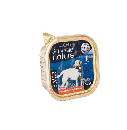 Visuel 1 du produit Boîte Chien senior - Sa vraie nature® Terrine Volaille et Légumes - 300 g